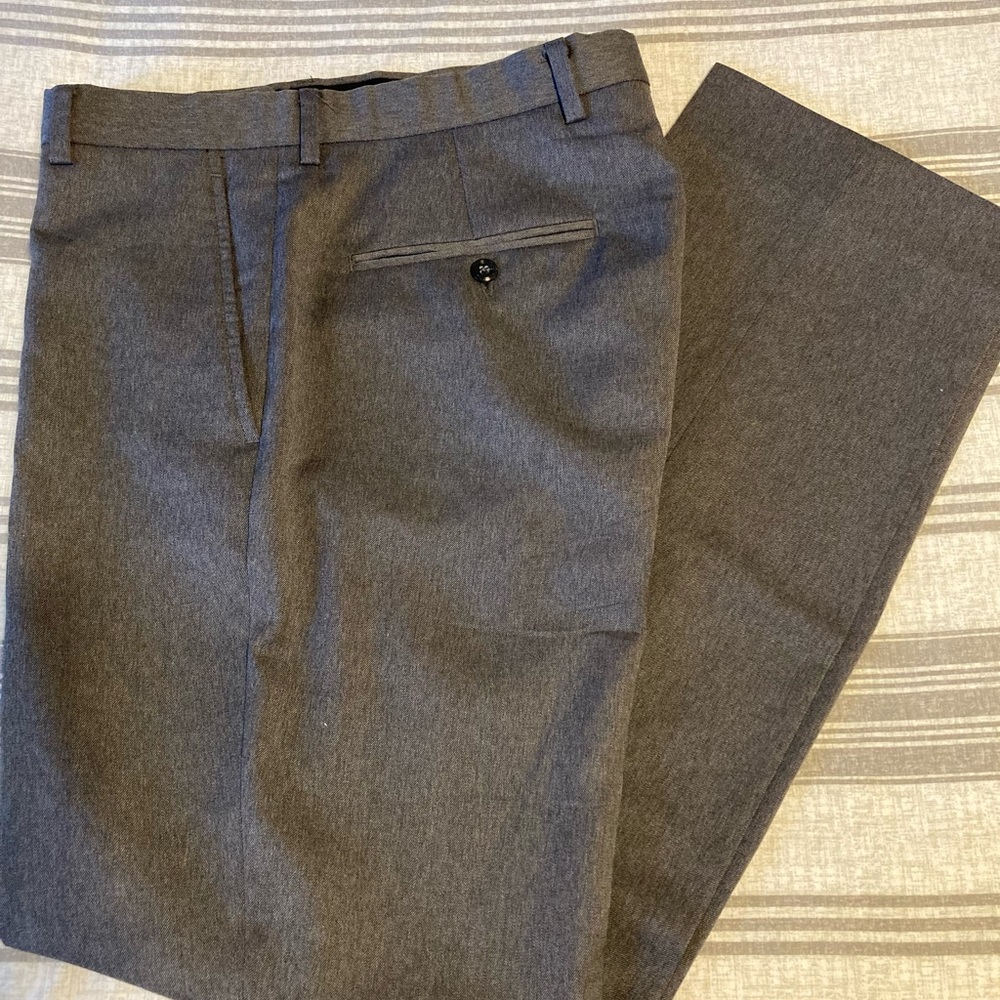 32 R Tailored Fit Dress Pants - Grey